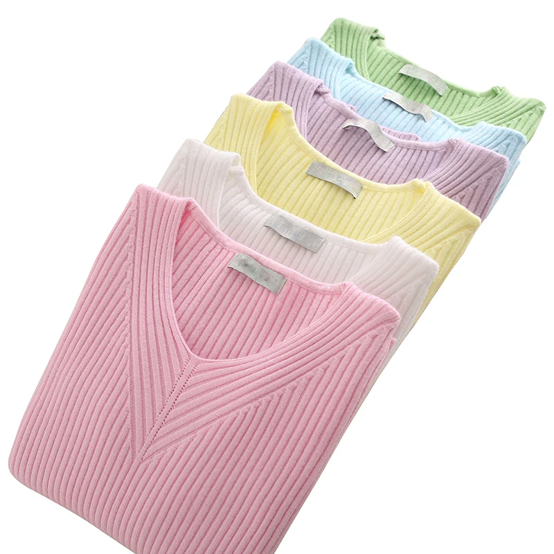 Elasticity Soft Women Sweater Autumn Pullovers Knitted Sweaters Women V Neck Sexy Slim Knit Coat Female Blouse Winter Knitwear
Elasticity Soft Women Sweater Autumn Pullovers Knitted Sweaters Women V Neck Sexy Slim Knit Coat Female Blouse Winter Knitwear