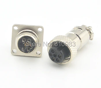 5pcs/lot 6 Pin Wire Connectors 12mm 6Pin 4 Hole Panel Mount XLR Aviation Radio Connector
5pcs/lot 6 Pin Wire Connectors 12mm 6Pin 4 Hole Panel Mount XLR Aviation Radio Connector