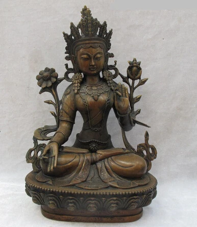 bi002242 18"Tibet Buddhism Bronze carved White Tara Kwan-Yin Buddha statue
bi002242 18"Tibet Buddhism Bronze carved White Tara Kwan-Yin Buddha statue