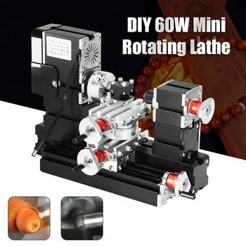 New 60W 12000rpm Mini Metal Rotating Lathe DIY Woodwork Wood Lathe Model Making Tool Milling Machine Kit
New 60W 12000rpm Mini Metal Rotating Lathe DIY Woodwork Wood Lathe Model Making Tool Milling Machine Kit