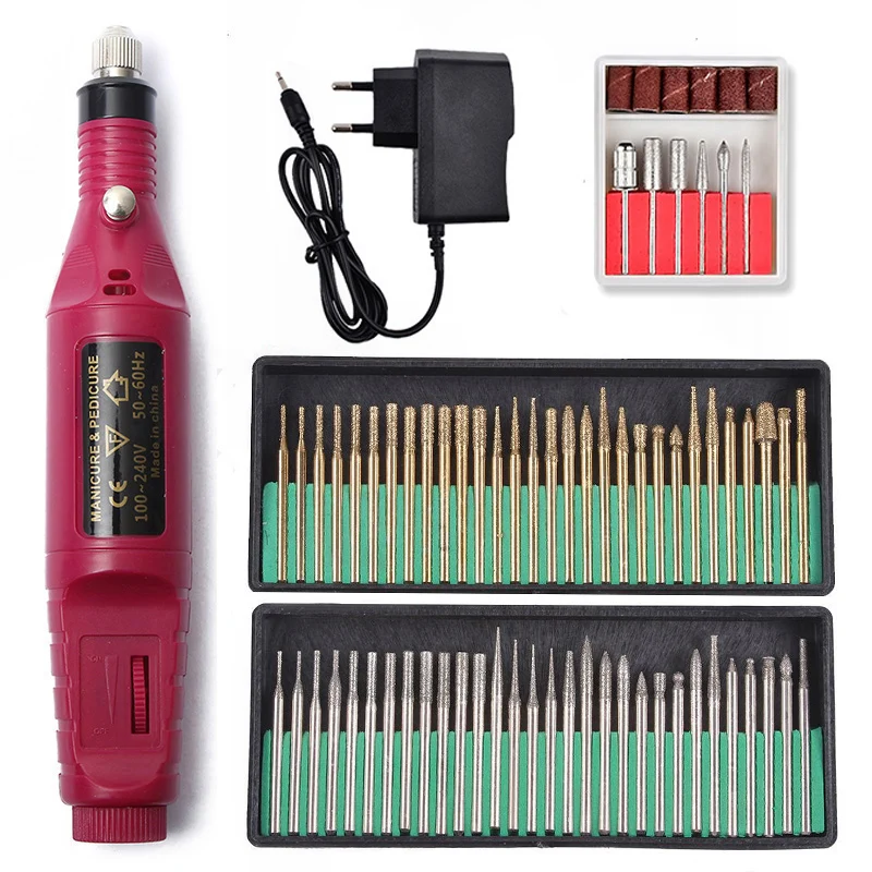 1 Set 66 Gold Silver Diamond Drill Bits Electric Manicure Machine Pen Pedicure Nail Gel File Tool 20000RPM Drill Machine New Kit
1 Set 66 Gold Silver Diamond Drill Bits Electric Manicure Machine Pen Pedicure Nail Gel File Tool 20000RPM Drill Machine New Kit