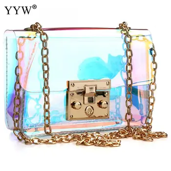 Pvc Jelly Transparent Bag For Women Laser Crossbody Bag High Quality Shoulder Messenger Clear Bags Lady Large Capacity Purse 
Pvc Jelly Transparent Bag For Women Laser Crossbody Bag High Quality Shoulder Messenger Clear Bags Lady Large Capacity Purse
