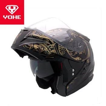 2018 Autumn Winter New YOHE Double lens Motorcycle Helmets YH953 Flip Up Face Motorbike Helmet Made Of ABS and PC Lens Visor
2018 Autumn Winter New YOHE Double lens Motorcycle Helmets YH953 Flip Up Face Motorbike Helmet Made Of ABS and PC Lens Visor