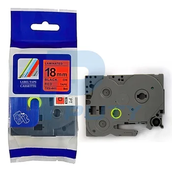 Compatible Tze-441 18mm black on red tze tape for P-touch label printer cassette tape tze441 tz-441 
Compatible Tze-441 18mm black on red tze tape for P-touch label printer cassette tape tze441 tz-441