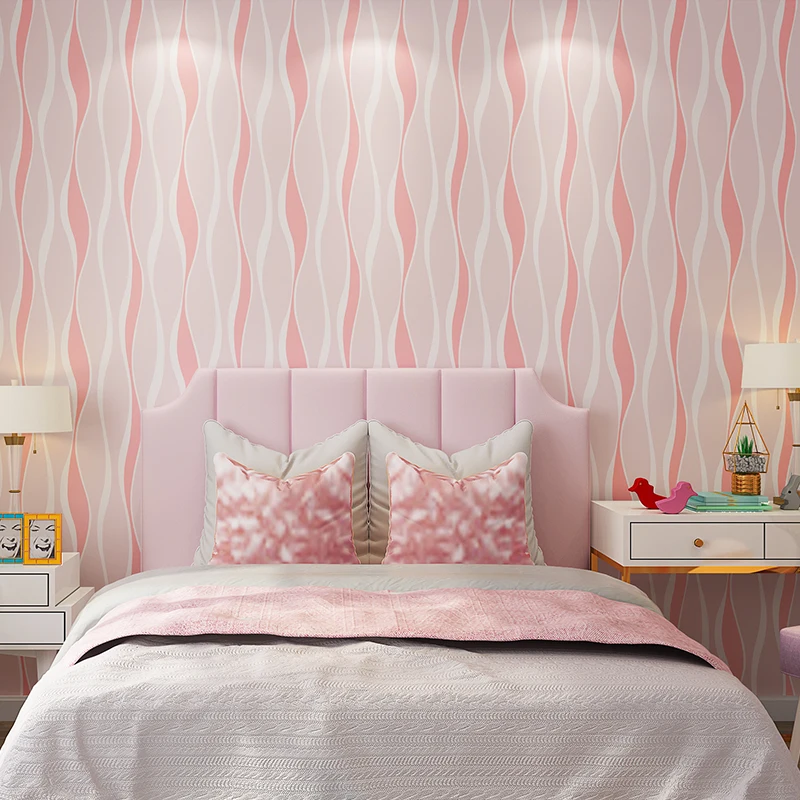 Sale Fashion Pink curve Stripes Self Adhesive Wallpaper Bedroom Decoration PVC Waterproof Wall Paper For Living Room
Sale Fashion Pink curve Stripes Self Adhesive Wallpaper Bedroom Decoration PVC Waterproof Wall Paper For Living Room