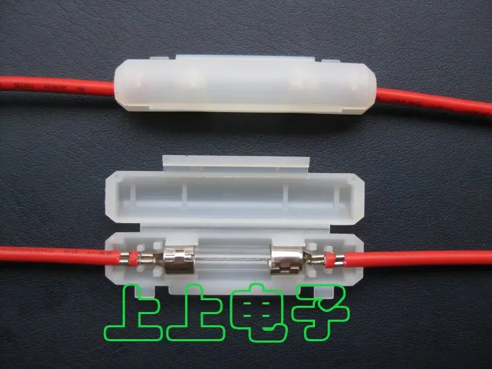 Inline Fuse Holder SL-706A for 6.35x30mm/6.35x31.75mm 10A250V ROHS (Fuse Not-included)
Inline Fuse Holder SL-706A for 6.35x30mm/6.35x31.75mm 10A250V ROHS (Fuse Not-included)