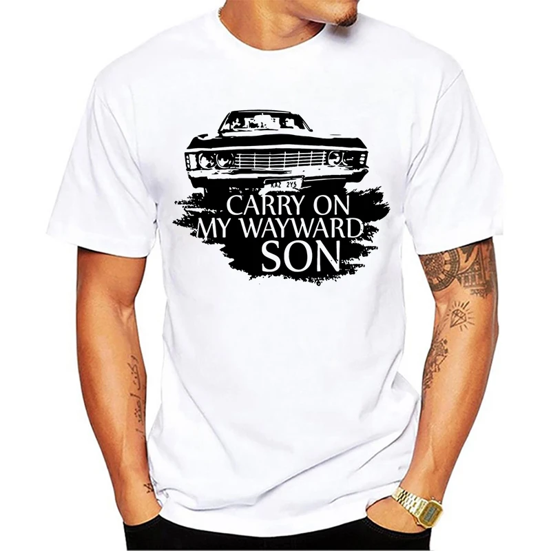 Antidaazle Supernatural Men's T-shirt Dean Sam Winchester Shevy Impala White Tee Shirt Carry On My Wayward Son T shirt
Antidaazle Supernatural Men's T-shirt Dean Sam Winchester Shevy Impala White Tee Shirt Carry On My Wayward Son T shirt