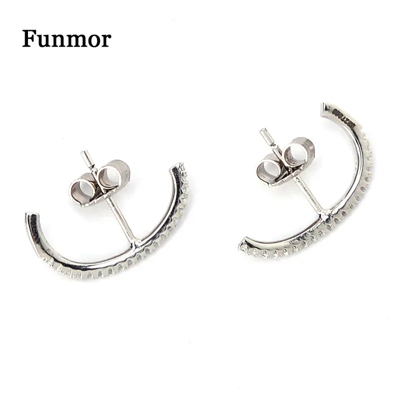 Funmor Simple Line Cubic Zirconia Stud Earrings 925 Sterling Silver Women Girls Routine Gathering Ear Jewelry Ornaments Presents
Funmor Simple Line Cubic Zirconia Stud Earrings 925 Sterling Silver Women Girls Routine Gathering Ear Jewelry Ornaments Presents
