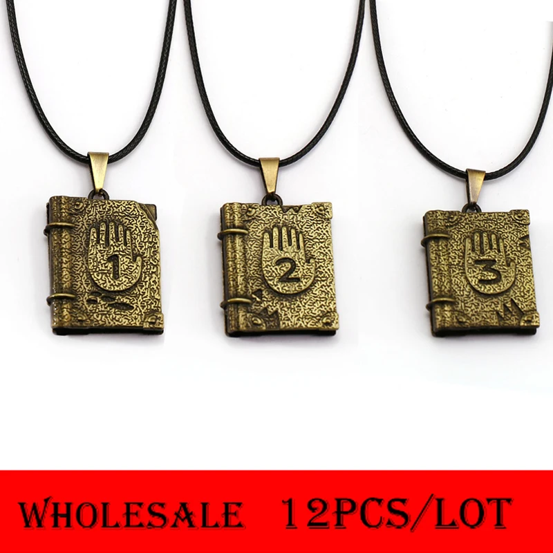12pcs/lot Wholesale Game Jewelry Gravity Falls Necklace Journal 3 Book Pendant Necklaces Choker Necklace Men Women Jewelry Gift
12pcs/lot Wholesale Game Jewelry Gravity Falls Necklace Journal 3 Book Pendant Necklaces Choker Necklace Men Women Jewelry Gift