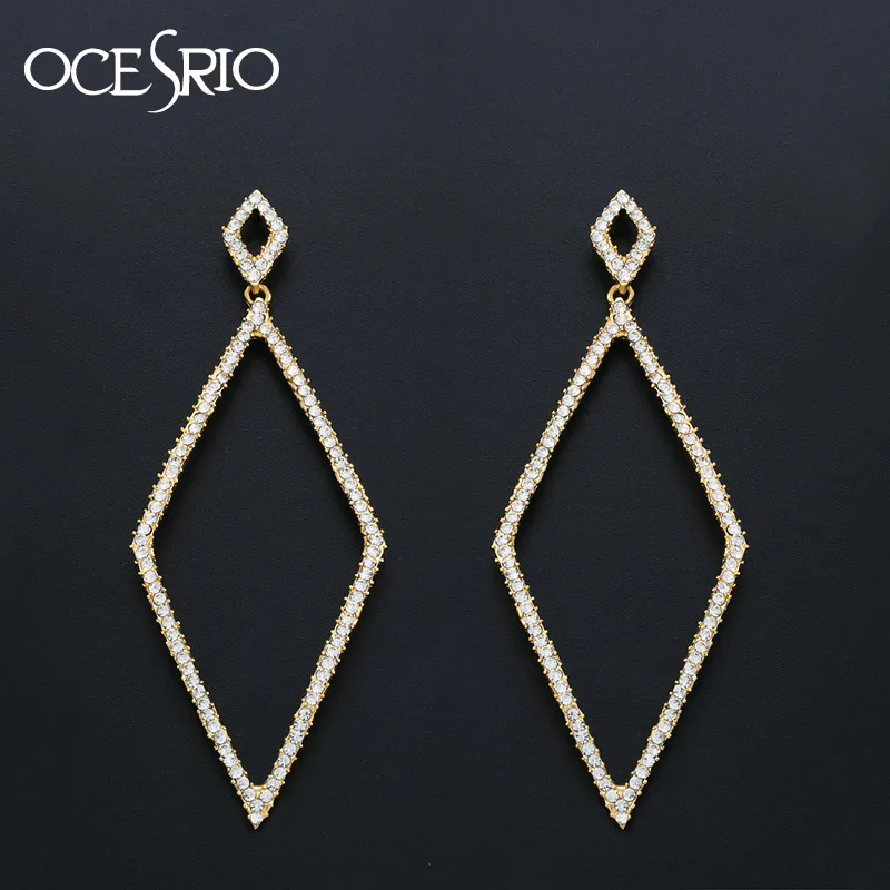 OCESRIO Trendy Gold Hoop Earrings Glitter Crystal Large Long Dangle Geometric Earrings for Women Earings Fashion Jewelry ers-n99
OCESRIO Trendy Gold Hoop Earrings Glitter Crystal Large Long Dangle Geometric Earrings for Women Earings Fashion Jewelry ers-n99