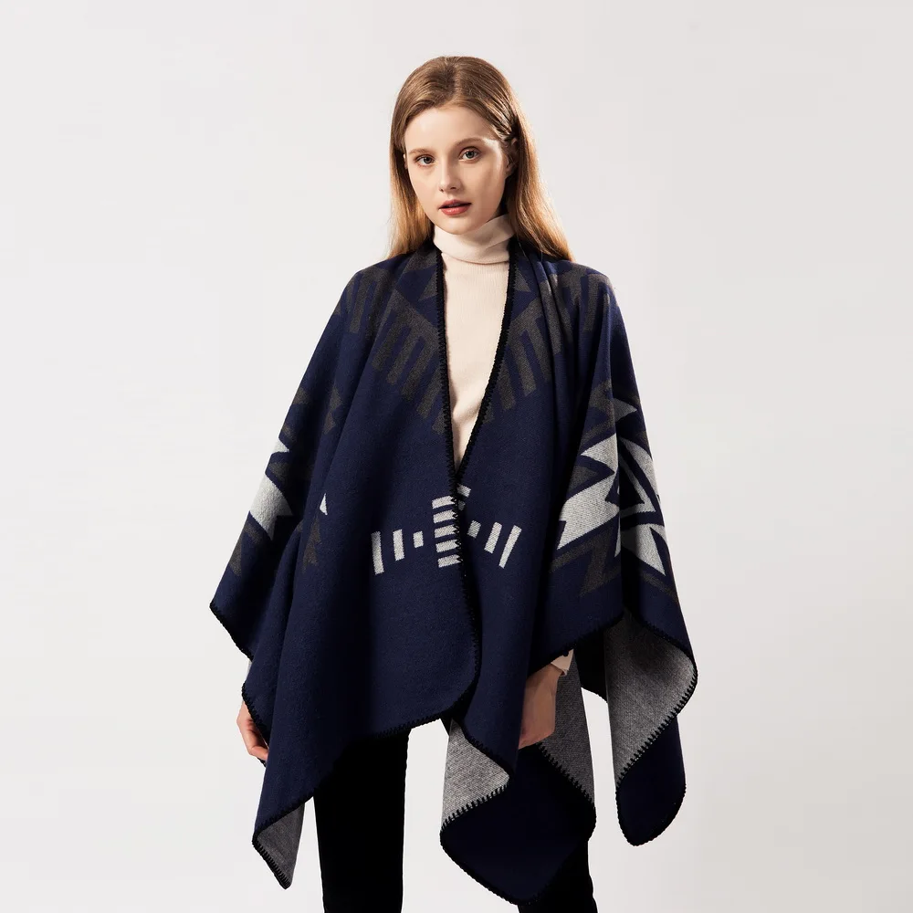 Autumn and Winter Thickening, Multi-pattern Opening, Warming, Cashmere-like Air Conditioning Thickening Shawl Cloak 19011-15
Autumn and Winter Thickening, Multi-pattern Opening, Warming, Cashmere-like Air Conditioning Thickening Shawl Cloak 19011-15