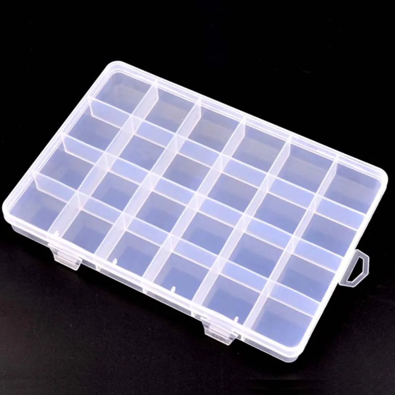 1 box Professional 24 Grids Nail Art Box Empty Divided box Plastic Jewelry Rhinestone Beads Gems Storage Display Container Case
1 box Professional 24 Grids Nail Art Box Empty Divided box Plastic Jewelry Rhinestone Beads Gems Storage Display Container Case
