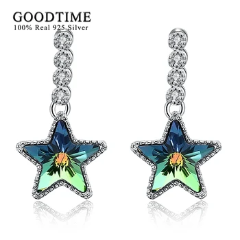 Women Silver 925 Jewelry Multicolor Star Crystal Earrings for Women Girls Fine Jewelry Colorful Crystal Star Dangle Earrings
Women Silver 925 Jewelry Multicolor Star Crystal Earrings for Women Girls Fine Jewelry Colorful Crystal Star Dangle Earrings