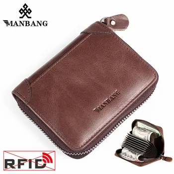 ManBang Genuine Leather Card Wallet Unisex Men Card Holder Card Wallet Prevent RFID Female Credit Card Holder Vintage
ManBang Genuine Leather Card Wallet Unisex Men Card Holder Card Wallet Prevent RFID Female Credit Card Holder Vintage