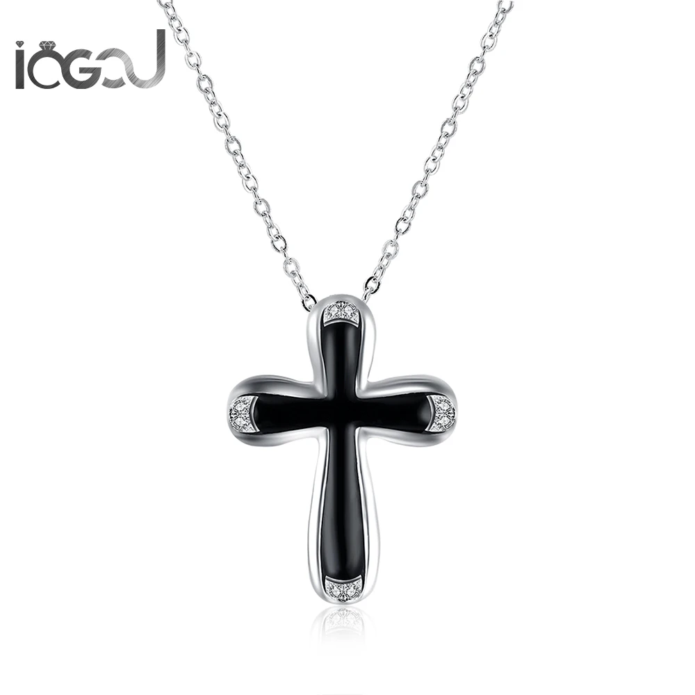IOGOU Trndy Hiphop Cross Necklace Copper Iron Stone Cross Pendant Chain Women Anniversary Women Charm Christ Jewelry Party Gift
IOGOU Trndy Hiphop Cross Necklace Copper Iron Stone Cross Pendant Chain Women Anniversary Women Charm Christ Jewelry Party Gift