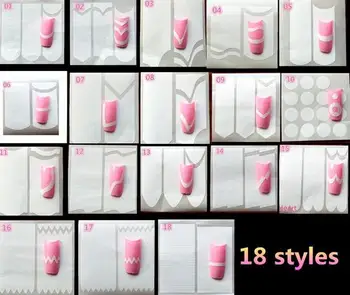 18Styles/set Nail Decoration Nail Art Tips Nail Sticker Nail Art Form Fringe Guides Sticker DIY French Manicure
18Styles/set Nail Decoration Nail Art Tips Nail Sticker Nail Art Form Fringe Guides Sticker DIY French Manicure