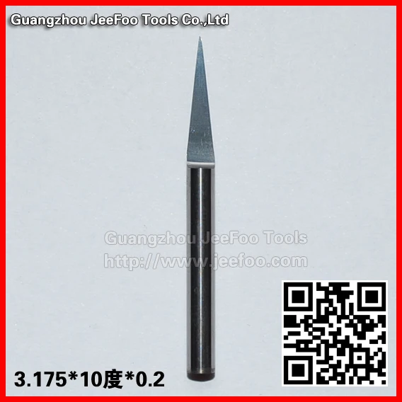 3.175*10degree*0.2 PCB carbide engraving bits, wood router cutter/ flat bottom engraving bits for acryl
3.175*10degree*0.2 PCB carbide engraving bits, wood router cutter/ flat bottom engraving bits for acryl