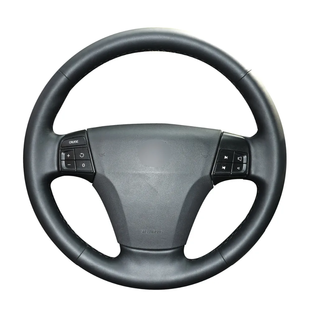 Hand-stitched Black PU Artificial Leather Car Steering Wheel Cover for Volvo S40 2006-2012 V50 2005-2011
Hand-stitched Black PU Artificial Leather Car Steering Wheel Cover for Volvo S40 2006-2012 V50 2005-2011