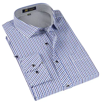 Long Sleeve Plaid Shirt Men Dress Shirt Smart Casual Regular Social Shirts Camisa Masculina Non Iron Anti Wrinkle Male Clothing
Long Sleeve Plaid Shirt Men Dress Shirt Smart Casual Regular Social Shirts Camisa Masculina Non Iron Anti Wrinkle Male Clothing