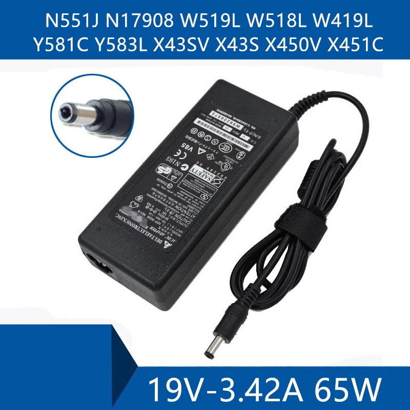 Laptop AC Adapter DC Charger Connector Port Cable For ASUS N551J N17908 W519L W518L W419L Y581C Y583L X43SV X43S X450V X451C
Laptop AC Adapter DC Charger Connector Port Cable For ASUS N551J N17908 W519L W518L W419L Y581C Y583L X43SV X43S X450V X451C