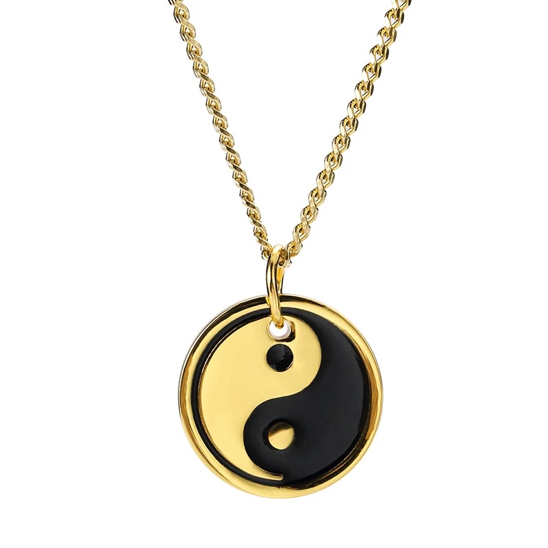 Small Tai Chi Pictures Pendant Fashion Jewelry Vintage Bronze Chain Necklace for Women alloy Pendant With RustSteel Chain
Small Tai Chi Pictures Pendant Fashion Jewelry Vintage Bronze Chain Necklace for Women alloy Pendant With RustSteel Chain