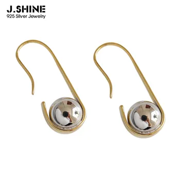 JShine Korean Fashion Earrings S925 Sterling Silver Ear Hook U-shaped Silver Ball Drop Female Earrings Women Accessories
JShine Korean Fashion Earrings S925 Sterling Silver Ear Hook U-shaped Silver Ball Drop Female Earrings Women Accessories