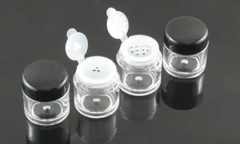 50pcs/lot Travel Empty 5g Clear Plastic Powder Sample Jar 5ml powder case with 1 3 12 Holes Cosmetic Powder jar
50pcs/lot Travel Empty 5g Clear Plastic Powder Sample Jar 5ml powder case with 1 3 12 Holes Cosmetic Powder jar