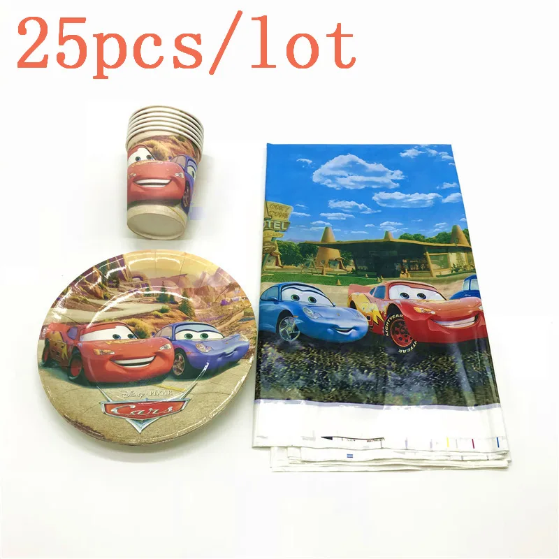 New 25Pcs/lot Disney Cars Theme McQueen Paper 12Cups+12Plates+1Tablecloth Family Party Kid Favors Birthday Decoration Supply
New 25Pcs/lot Disney Cars Theme McQueen Paper 12Cups+12Plates+1Tablecloth Family Party Kid Favors Birthday Decoration Supply