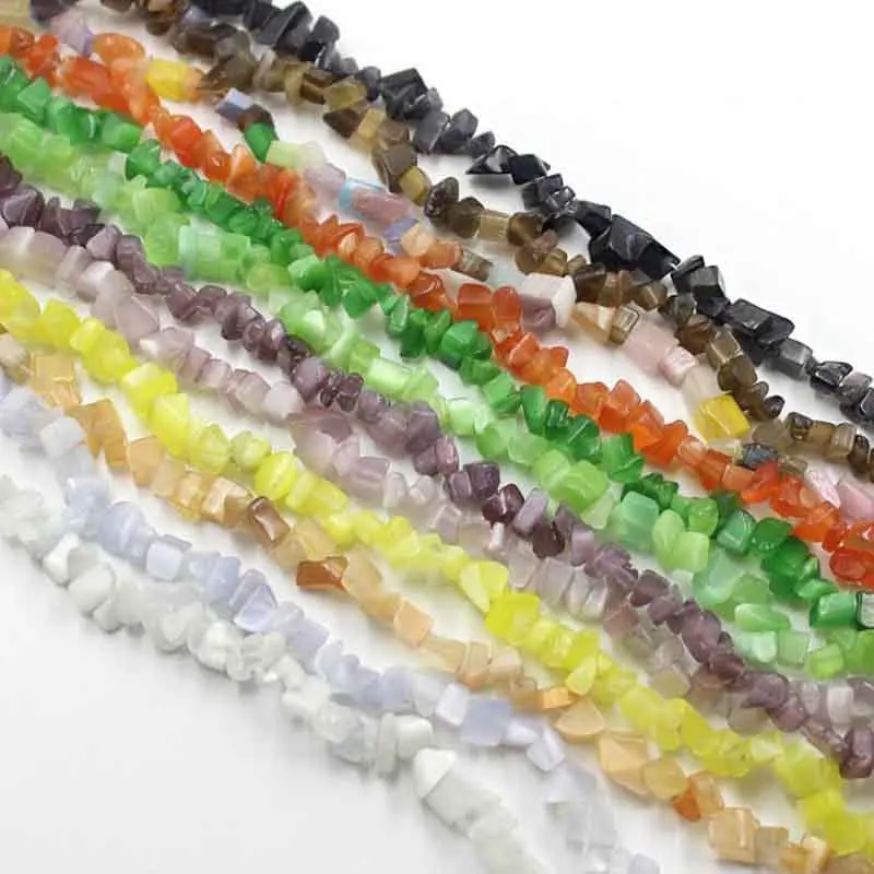 1 Strand Multicolors Natural Cat Eye Stone Irregular Freeform Chips Stone Loose Spacer Bead for DIY Bracelet Jewelry Findings
1 Strand Multicolors Natural Cat Eye Stone Irregular Freeform Chips Stone Loose Spacer Bead for DIY Bracelet Jewelry Findings