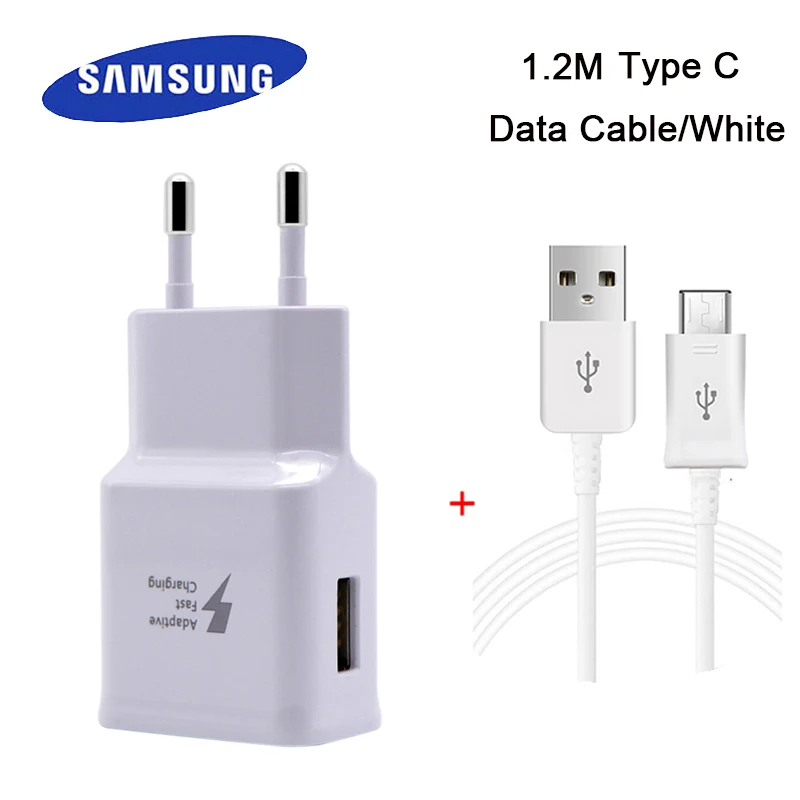 Samsung Type C USB fast Adaptive charger EU Plug for GalaxyS8 S8+S9 S9+ Note8 With 1.5M 2A Mobilephone Type-C USB data Cable
Samsung Type C USB fast Adaptive charger EU Plug for GalaxyS8 S8+S9 S9+ Note8 With 1.5M 2A Mobilephone Type-C USB data Cable