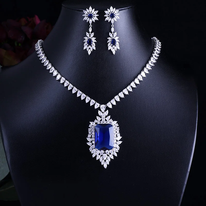 Blue Zirconia AAA Cubic Zircon Jewelry Sets ,Earrings /Necklace,Promotion,Nickel Free, Factory price
Blue Zirconia AAA Cubic Zircon Jewelry Sets ,Earrings /Necklace,Promotion,Nickel Free, Factory price