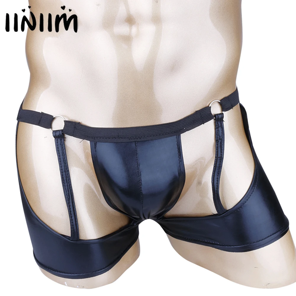 Mens Lingerie Open Butt Gay Man Panties Bulge Pouch Sissy Underwear Jockstraps Patent Leather Boxers Briefs Bikini Underpants
Mens Lingerie Open Butt Gay Man Panties Bulge Pouch Sissy Underwear Jockstraps Patent Leather Boxers Briefs Bikini Underpants