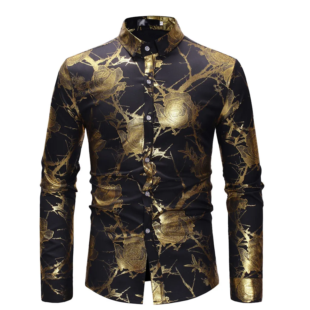 Luxury Men Shirt Long Sleeve Vintage Floral Printing Shirts Top Blouse Turn Down Collar Slim Bodycon Blusas Homme Boy Camisas
Luxury Men Shirt Long Sleeve Vintage Floral Printing Shirts Top Blouse Turn Down Collar Slim Bodycon Blusas Homme Boy Camisas