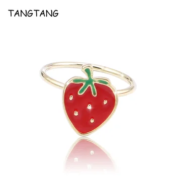 Lovely Enamel Fruit Style Gold Color Party Finger Rings For Women Fashion Glaze Ring Bague For Birthday Thanksgiving Days Gifts
Lovely Enamel Fruit Style Gold Color Party Finger Rings For Women Fashion Glaze Ring Bague For Birthday Thanksgiving Days Gifts