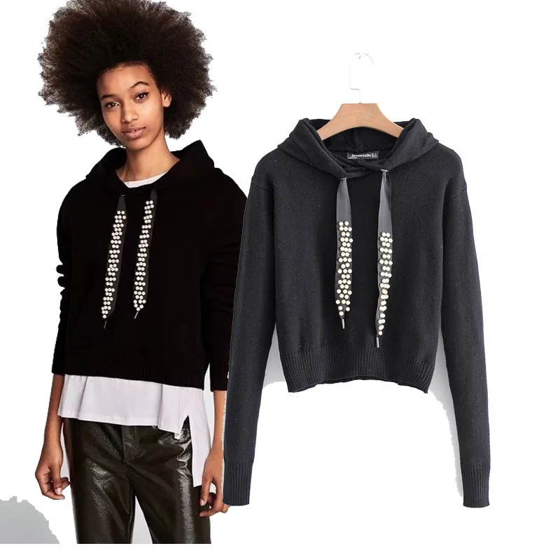 2018 Spring New Pattern Suit Pearl Decorate Even Hat Shirt Pullover Knitting Upper Garment Loose Coat
2018 Spring New Pattern Suit Pearl Decorate Even Hat Shirt Pullover Knitting Upper Garment Loose Coat