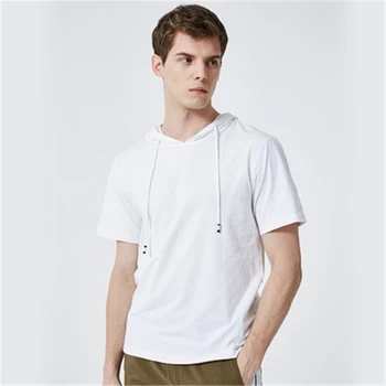 10pcs/lot Men's solid color t-shirt hooded new large size T-shirt male European and American short sleeve Top tee for men
10pcs/lot Men's solid color t-shirt hooded new large size T-shirt male European and American short sleeve Top tee for men