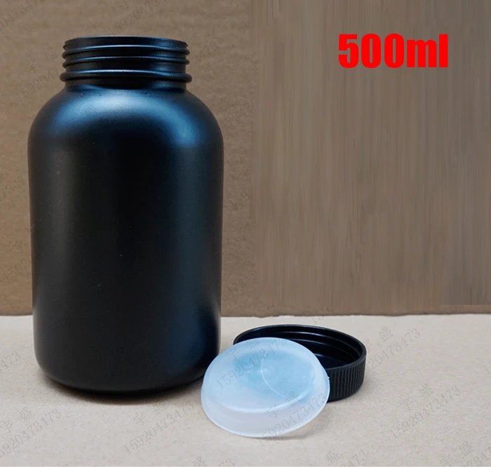 100PCS 500ml Dark Black HDPE Pill Bottle, Plastic Bottles, 500g Wide Mouth Packing Bottles, Capsule Bottles Screw Caps
100PCS 500ml Dark Black HDPE Pill Bottle, Plastic Bottles, 500g Wide Mouth Packing Bottles, Capsule Bottles Screw Caps