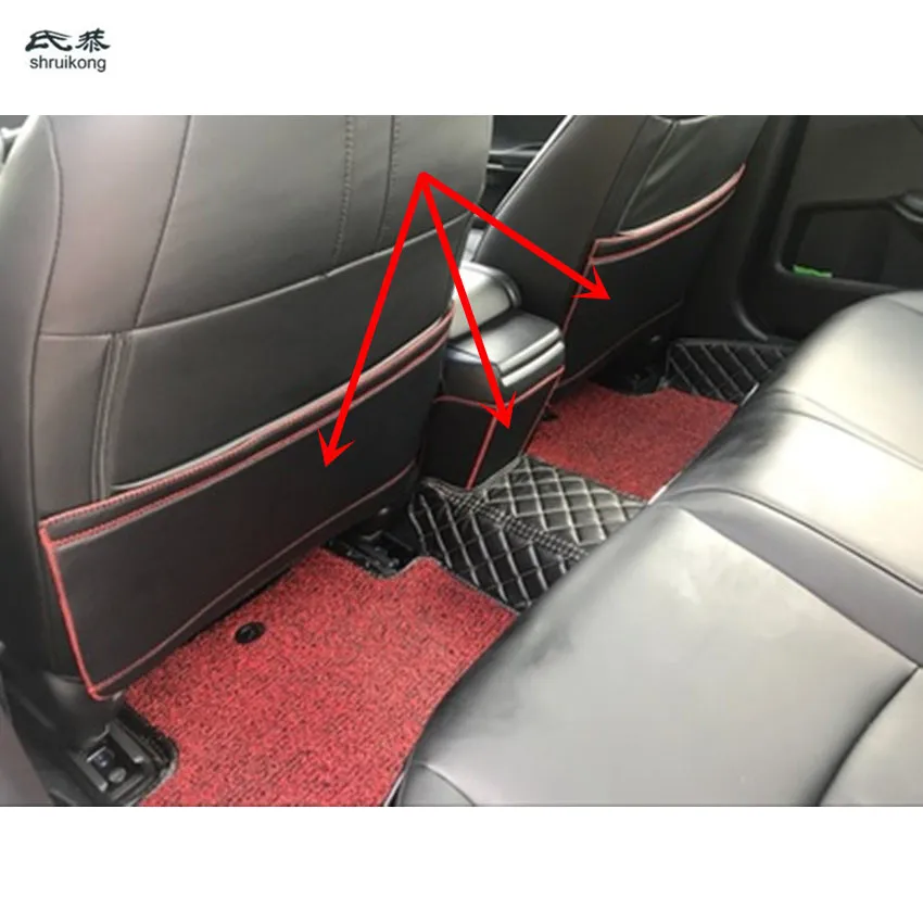 3pcs/lot PU leather car stickers Seat and rear air conditioning outlet protection kick cover for 2016 2017 2018 Honda Civic MK10 |