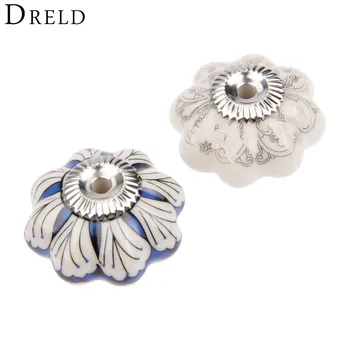 DRELD Vintage Furniture Handle Flower Ceramic Cabinet Knobs and Handles Cupboard Kitchen Pull Handle Furniture Hardware 40*25mm
DRELD Vintage Furniture Handle Flower Ceramic Cabinet Knobs and Handles Cupboard Kitchen Pull Handle Furniture Hardware 40*25mm