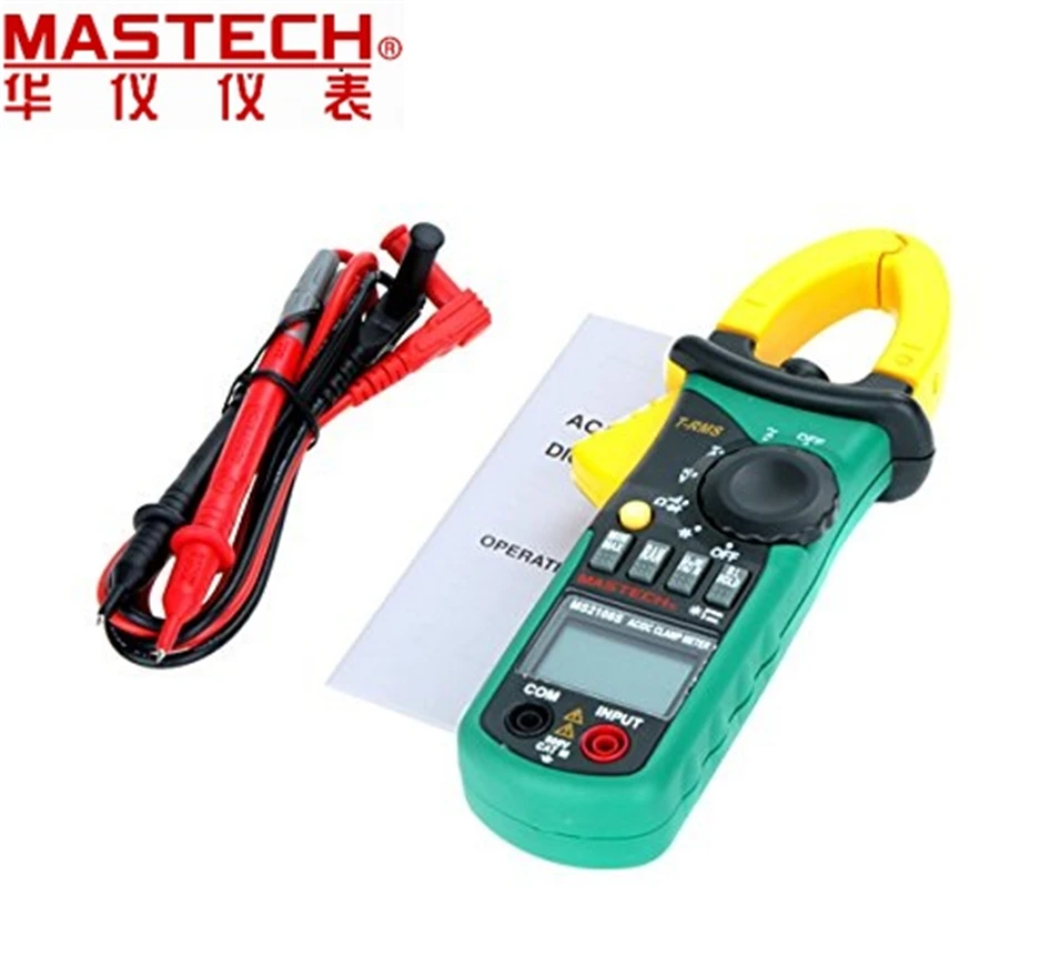 MASTECH MS2108S True RMS 6600 counts Digital AC DC Current 600A Clamp Meter Multimeter Capacitance Frequency Inrush Tester
MASTECH MS2108S True RMS 6600 counts Digital AC DC Current 600A Clamp Meter Multimeter Capacitance Frequency Inrush Tester