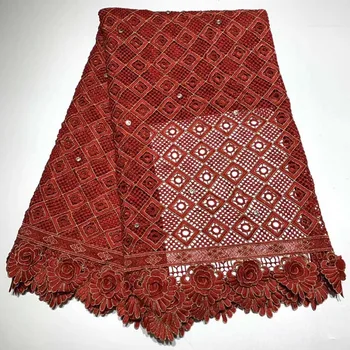 Red Color African Lace Fabric 2019 Embroidered Nigerian Laces Fabric Top Quality French Tulle Lace Fabric For Women 5Yards
Red Color African Lace Fabric 2019 Embroidered Nigerian Laces Fabric Top Quality French Tulle Lace Fabric For Women 5Yards