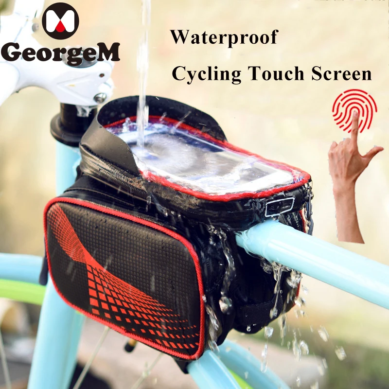 GeorgeM Stylish Waterproof Bike Phone Holder Touch Screen Bicycle Bag Bike Frame Front Tube Storage Fly Cycling Bike Bag 2Colors
GeorgeM Stylish Waterproof Bike Phone Holder Touch Screen Bicycle Bag Bike Frame Front Tube Storage Fly Cycling Bike Bag 2Colors
