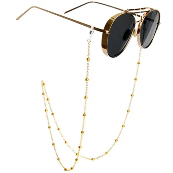 Fashion Chic Women Glasses Chains Gold Silver Metal Sunglasses Chain Holder Round Beaded Eyewears Lanyards Cord Holder
Fashion Chic Women Glasses Chains Gold Silver Metal Sunglasses Chain Holder Round Beaded Eyewears Lanyards Cord Holder