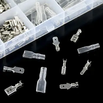 EASY-315Pcs Quick Splice 2.8mm 4.8mm 6.3mm Male and Female Wire Spade Connector Wire Crimp Terminal Block with Insulating Slee
EASY-315Pcs Quick Splice 2.8mm 4.8mm 6.3mm Male and Female Wire Spade Connector Wire Crimp Terminal Block with Insulating Slee