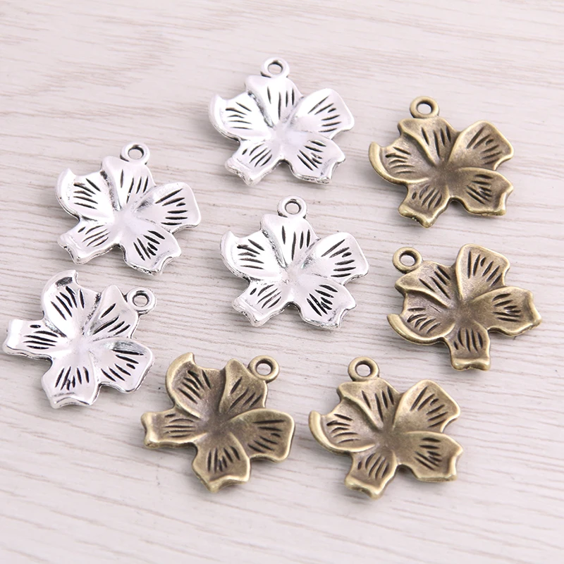 SWEET BELL 10PCS 21*22mm New Product Two Color Flower Charms Plant Pendant Jewelry Metal Alloy Jewelry Marking
SWEET BELL 10PCS 21*22mm New Product Two Color Flower Charms Plant Pendant Jewelry Metal Alloy Jewelry Marking