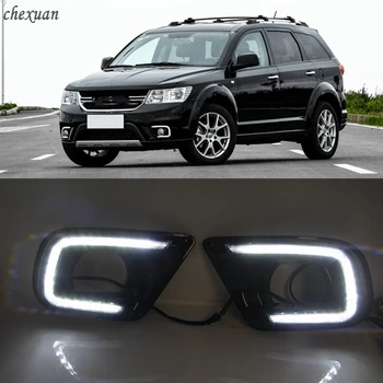 CSCSNL 1 set LED DRL Daytime Running Lights ABS Fog Lamp Cover With Turn Yellow Signal Lamp For Dodge Journey 2014 2015 2016
CSCSNL 1 set LED DRL Daytime Running Lights ABS Fog Lamp Cover With Turn Yellow Signal Lamp For Dodge Journey 2014 2015 2016