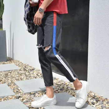 High quality 2020 wholesale spring autumn male cargo knee Ripped hole jeans hip hop street teenagers male foot beggar pants
High quality 2020 wholesale spring autumn male cargo knee Ripped hole jeans hip hop street teenagers male foot beggar pants