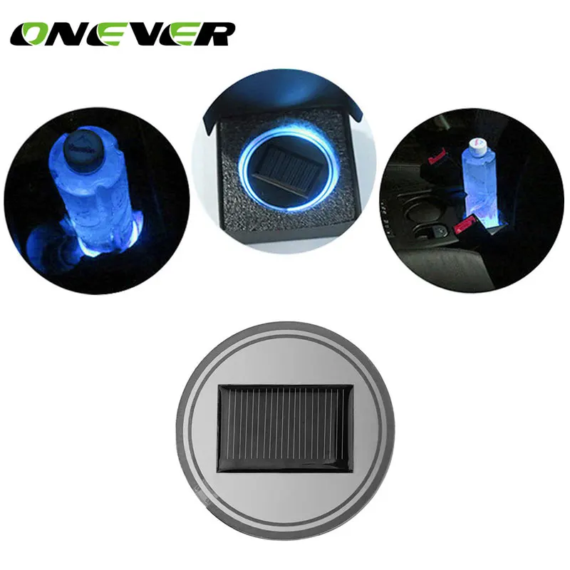 Onever Universal Waterproof Solar LED Car Cup Holder Mat Pad Bottle Drinks Coaster Built-in Vibration Light Sensor Car Cup Mat
Onever Universal Waterproof Solar LED Car Cup Holder Mat Pad Bottle Drinks Coaster Built-in Vibration Light Sensor Car Cup Mat