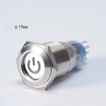 19mm metal push button switch with lamp self lock Stainless steel with power mark GQ19-11DZP 10pcs
19mm metal push button switch with lamp self lock Stainless steel with power mark GQ19-11DZP 10pcs