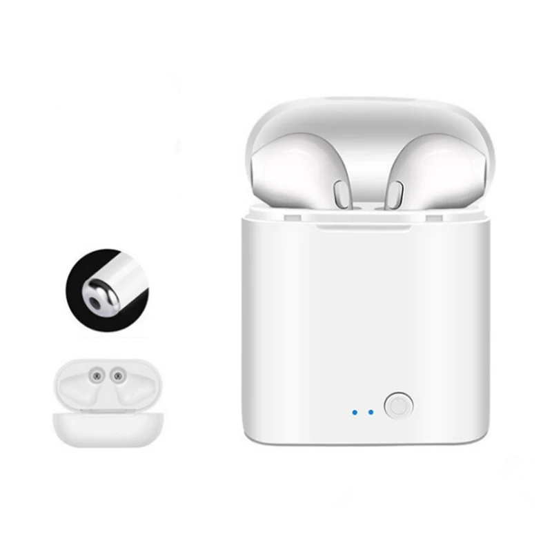 TWS Wireless Bluetooth Earphones Handsfree Headphone Stereo Mini Sport Headset With Mic 120mAh Charging Box For Phone I7s
TWS Wireless Bluetooth Earphones Handsfree Headphone Stereo Mini Sport Headset With Mic 120mAh Charging Box For Phone I7s